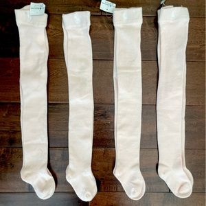 Ralph Lauren Pink Knit Tights - Infant. 4 pack